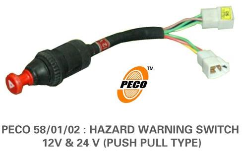 Hazard Warning Switch Tata Heavy Commercial Vehicles Peco 58/2 24 V