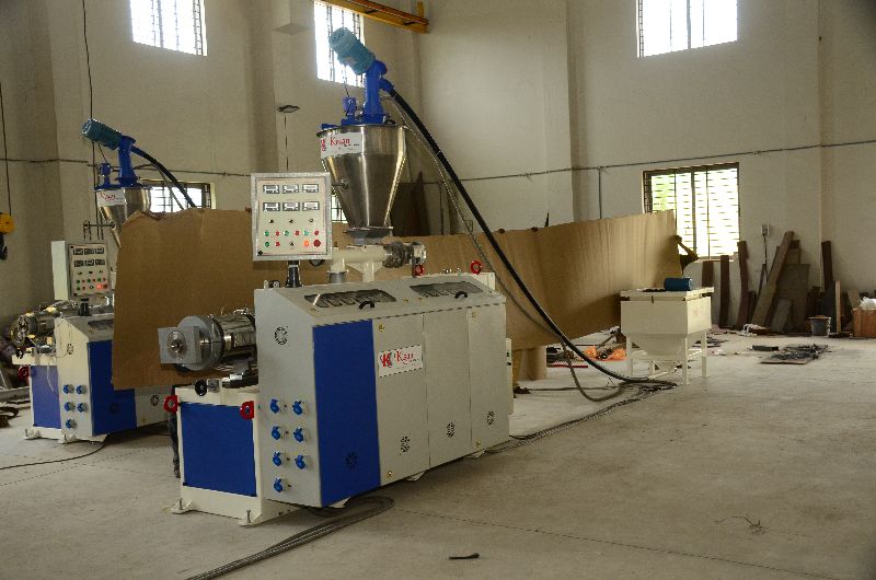 Kisan Engineering Mild Steel Electric Twin Screw Conical Extruder, Certification : ISO 9001:2008 Certified