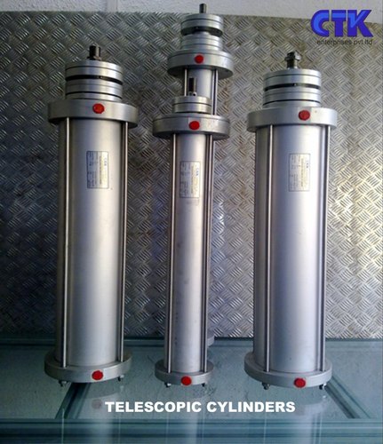 Polished Telescopic Cylinder, Color : Silver