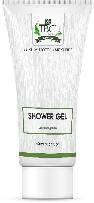 TBC 20ml Shower Gel, for Hotels, Color : Green