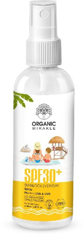 Organic Mirakle SPF30+ Sunblock Spray