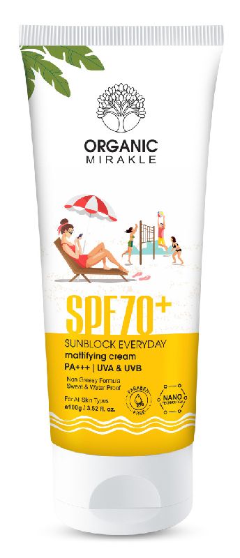 SPF70+ Sunblock Mattifying Cream