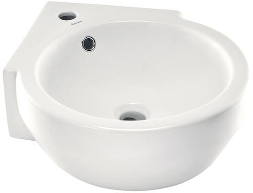 Polished Plain Ceramic Parryware Corner Wash Basin, Size : Standard