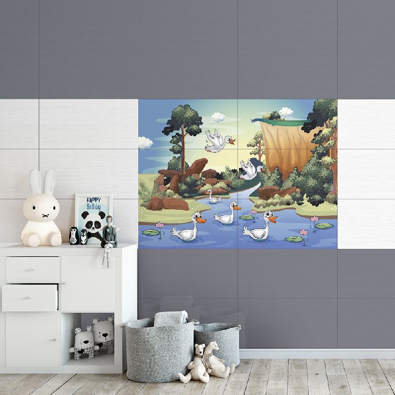 Rectangular Varmora Akira Ducktale Wall Tiles, for Construction, Size : Standard