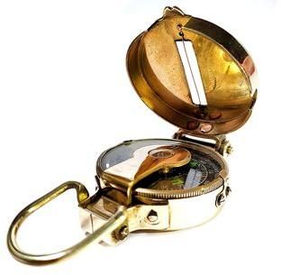 Brass Military Compass