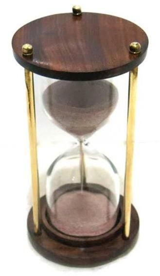 AGSST-05 Brass and Wooden Sand Timer