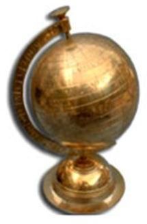 AGSWGL-01 Brass Antique World Globe