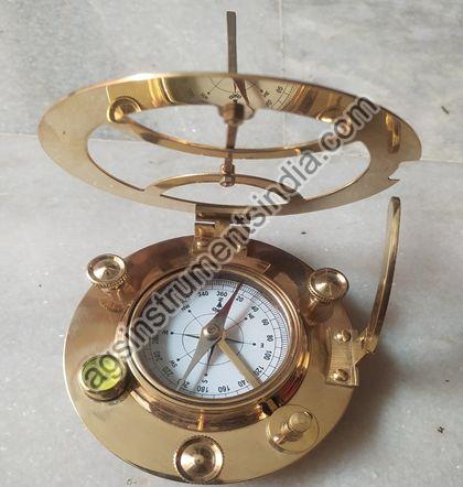 Brass Circular Type Sundial Compass, Specialities : Strong Construction