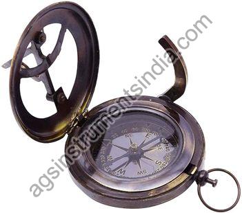 AGSC-10 Brass Push Button Sundial Compass, Specialities : Strong Construction, FIne Finished