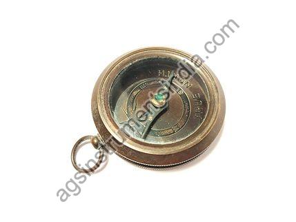 Brass Pocket Compass, for Gift Item, Laboratory, Ship, Size : 2 Inch