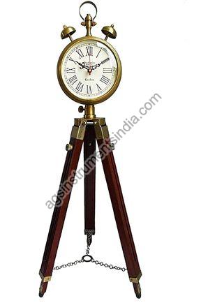 AGSNWC-05 Tripod Stand Antique Clock, Size : 12 Inch Diameter