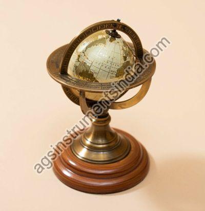 AGSWGL-3 Brass Antique World Globe