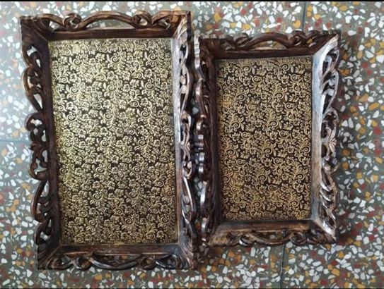 Wooden Tray Set