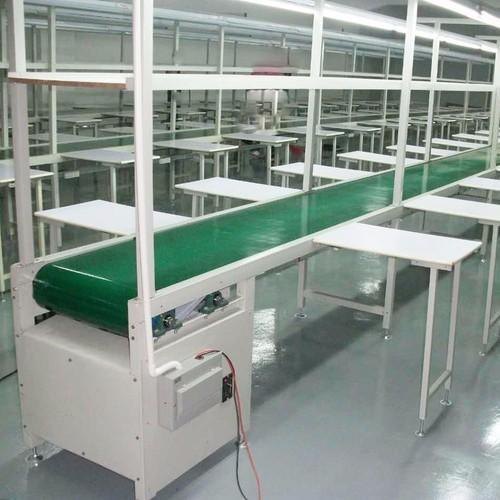 Stainless Steel Assembly Line Belt Conveyor, Length : 10-20 feet