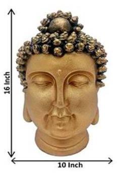 Buddha Face Idol, Size : 5.5 x 11 inch at Rs 788 / in Delhi | Angel ...