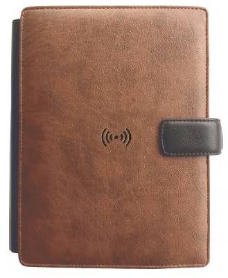 PU Cover Notebook Diary, Features : 176 Ruled Pages, Power Bank Charger, casual gifting purpose