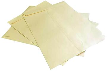 Yellow Laminated Envelopes, Size : 10 X 12