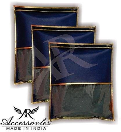 Non Woven PVC Designer Saree Cover, Color : Blue Golden