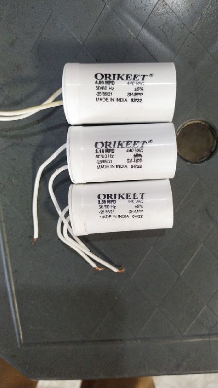 Orikeet 50Hz Electrical Capacitor, Feature : Auto Controller, Dipped In Epoxy Resin, Durable