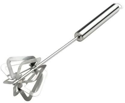 Stainless Steel Hand Beater, Color : Silver