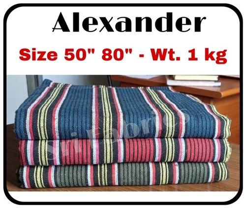 Sri Fabrics Striped Alexander Cotton Bed Sheets, Size : 50x80 Inch