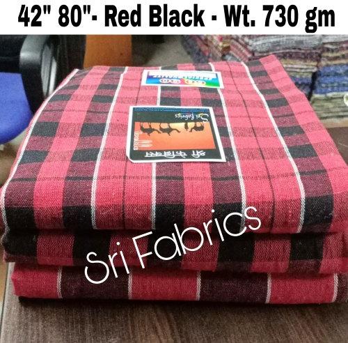 Red Black Cotton Bed Sheets