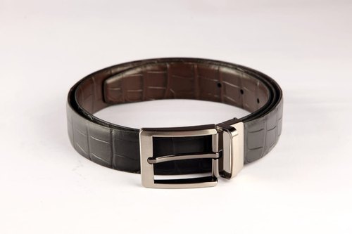 Men Leather Belt, Color : Black