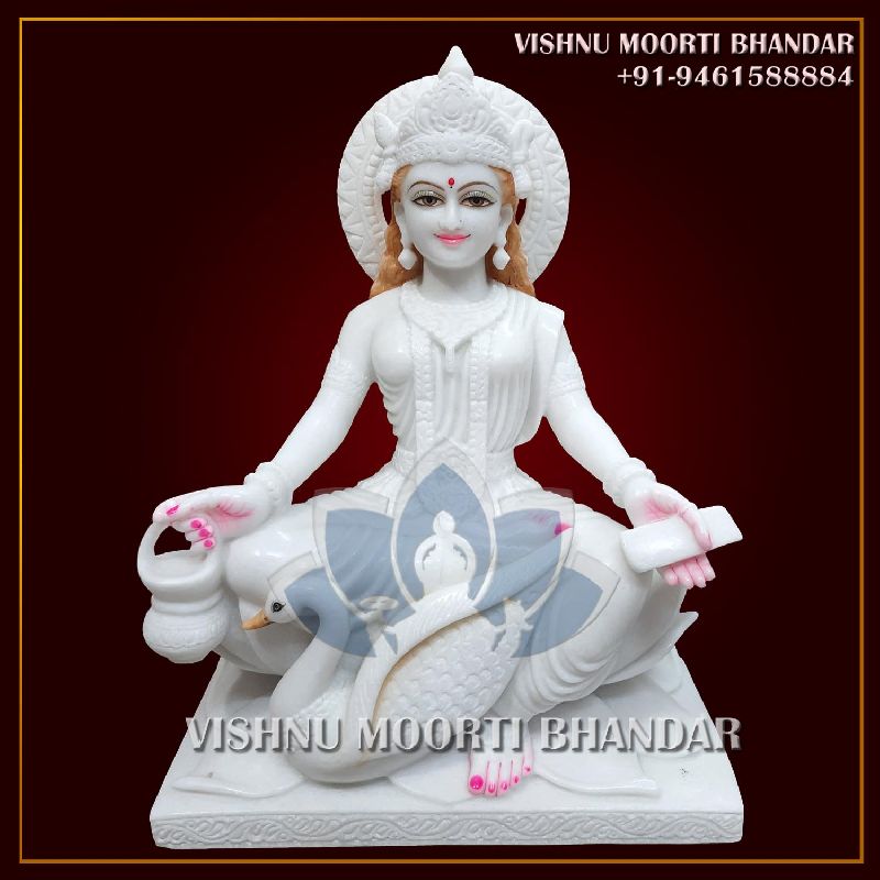 Marble Gayatri Mata Statue, for Dust Resistance, Shiny, Packaging Type : Carton Box