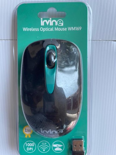 Irvine Wireless Optical Mouse, Color : Black, Green