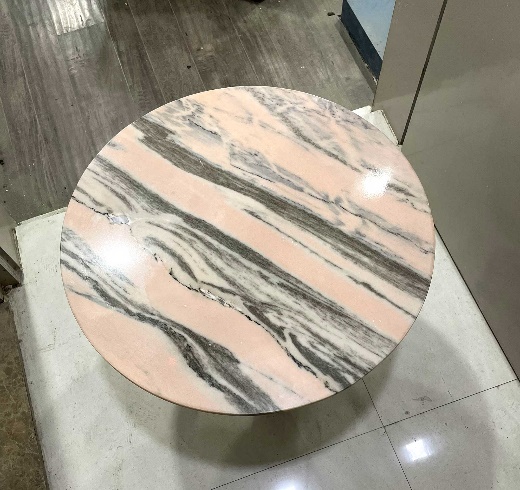 Polished Pink Marble Table Top, Feature : Fine Finished, Shiny Looks, Stain Resistance, Washable