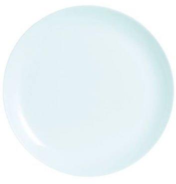 Round Ceramic Dinner Plate, Color : White