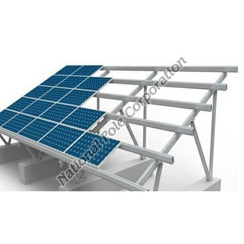 NPC Polished Mild Steel Solar Panel Structure, Size : Standard