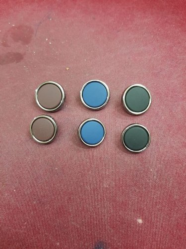 Metal Round Coat Button, Packaging Type : Packet