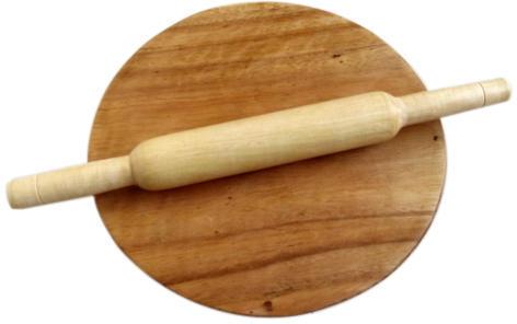 Round Wooden Chakla Belan, for Household Kitchen, Size : 9 inch