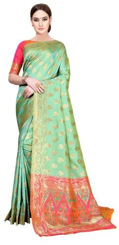 Party Wear Silk Saree, Feature : Attractive Designs, Comfortable, Dry Cleaning