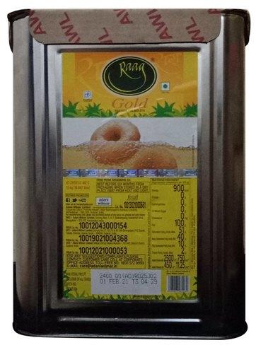 Raag Gold Refined Palmolein Oil, for Cooking, Packaging Type : Tin