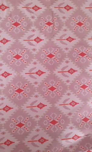 Pink 44inch Cotton Printed Fabric, for Apparel/Clothing