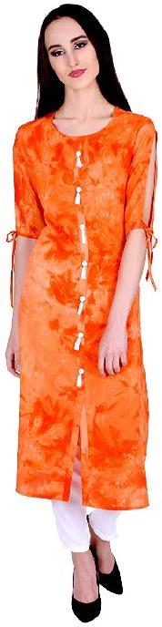Printed Tie Dye Kurti, Feature : Anti-Wrinkle, Comfortable, Easily Washable, Impeccable Finish
