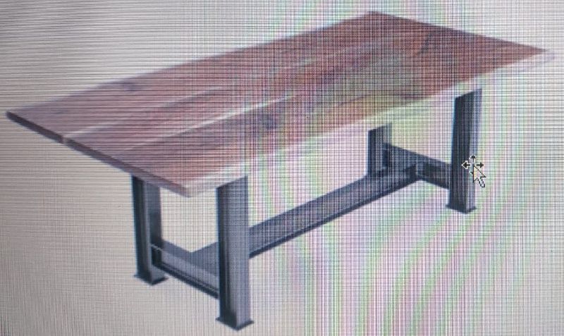 Polished Plain Metal TABLE WOODEN, Shape : Rectangular, Square