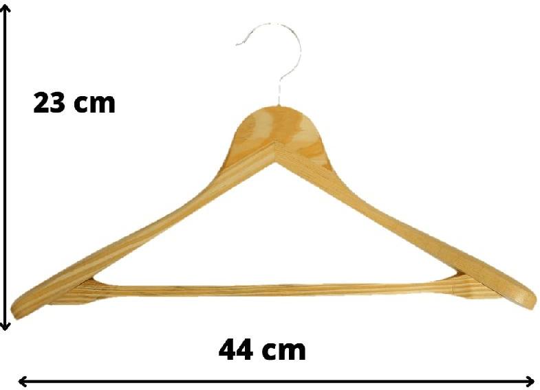 Plain wooden clothes hanger, Packaging Type : Carton Box