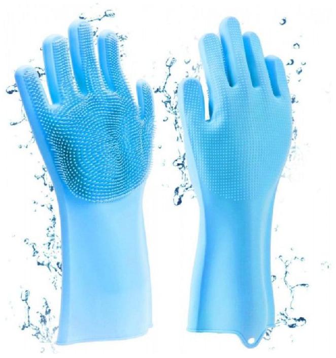 Rubber Plain Dish Washing Gloves, Length : 10-15 Inches