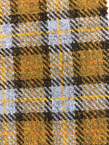 Harris Woolen Tweed Fabric, for Textile, Pattern : Checked