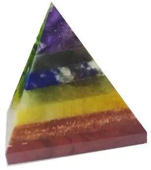 Stone Seven Chakra Pyramid, for Healing