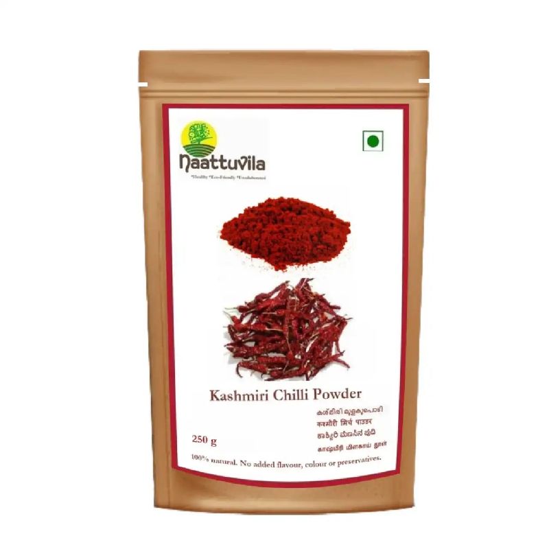 Naattuvila Kashmiri Chilli Powder, Packaging Type : Plastic Packet