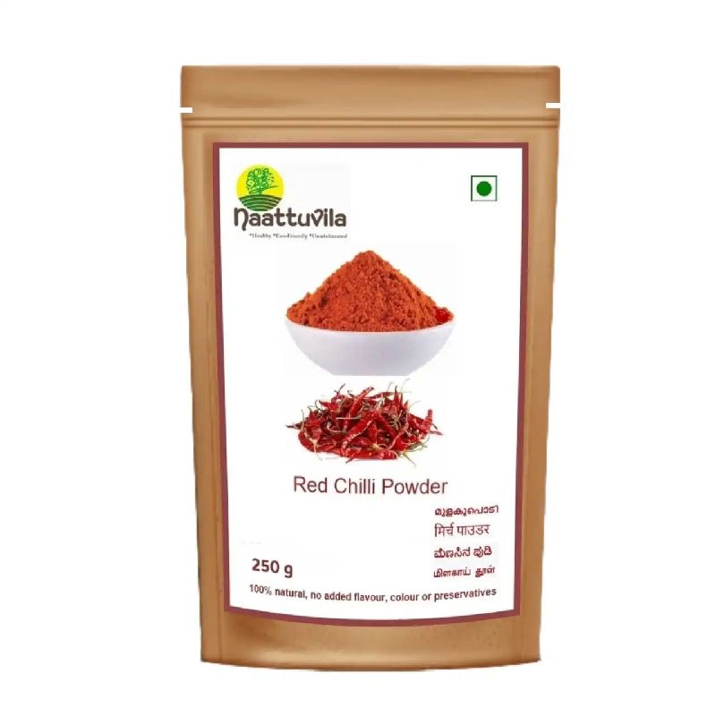 Naattuvila Common red chilli powder, Shelf Life : 6 Month