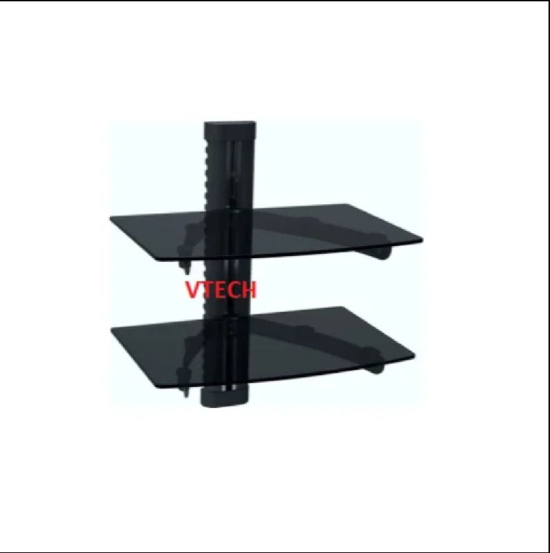 Double DVD Glass Shelf for DVD OR SET UP BOX.