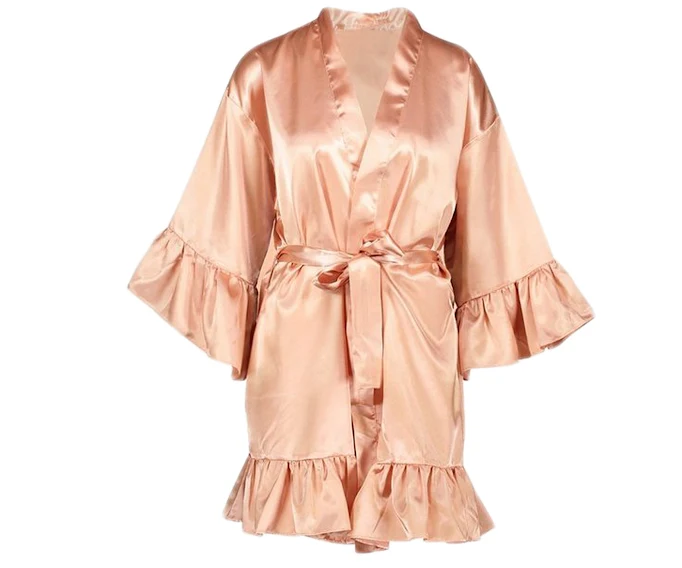 Ruffle Satin Robe at best price INR 1,099 / Piece in Mumbai Maharashtra