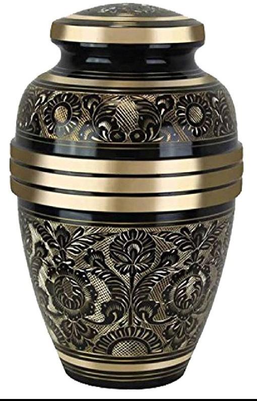 Brass Adult Cremation Urn, for Home Decor, Style : Amtique