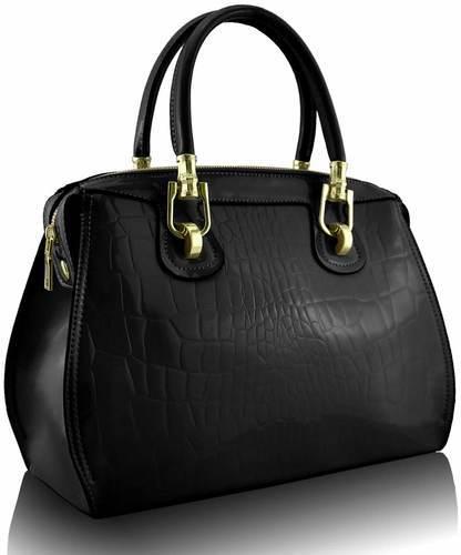Ladies Black Leather Handbag