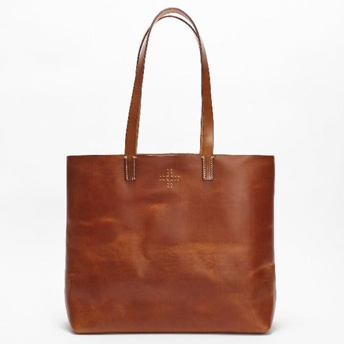 Plain Ladies Tan Leather Handbag, Closure Type : Zipper